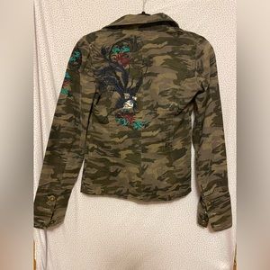 Morbid Threads Embroidered Camo Jacket